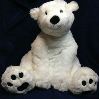 Toys R Us Polar Bear Plush X Large Floppy White Squishy Stuffed Animal 18 "