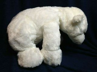 Toys R Us POLAR BEAR Plush X Large Floppy White Squishy Stuffed Animal 18 