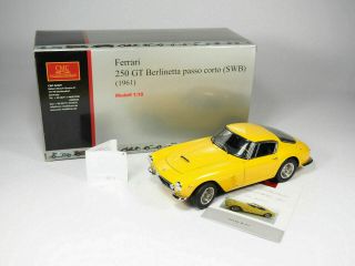 1/18 Cmc 1961 Ferrari 250 Gt Yellow M - 054 Rare Model