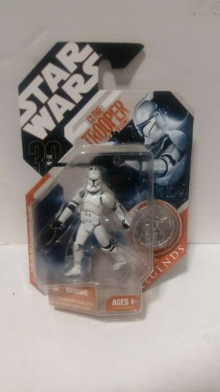 Star Wars Clone Trooper Attack Of The Clones Silver Coin Saga Legends