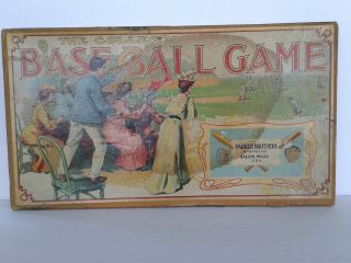 Vintage Antique Parker Bros.  Brothers Board Game The Game Of College Baseball