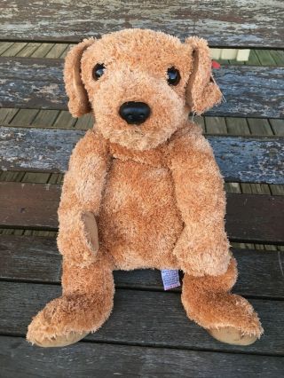 Ty Classic 1999 Scooter Brown Dog 16” Plush Stuffed Toy With Tag Retired