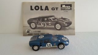 Vintage Monogram Lola Gt,  1:32 Scale Slot Car With Instructions,  No Box