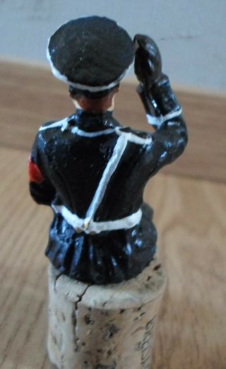 ELASTOLIN LINEOL sitting german vehicle crew co - driver SS general greeting WWII 3