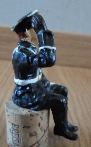 ELASTOLIN LINEOL sitting german vehicle crew co - driver SS general greeting WWII 4