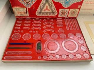 SPIROGRAPH - Vintage Retro Drawing Toy,  Kenner ' s no 2400 1969,  COMPLETE 3
