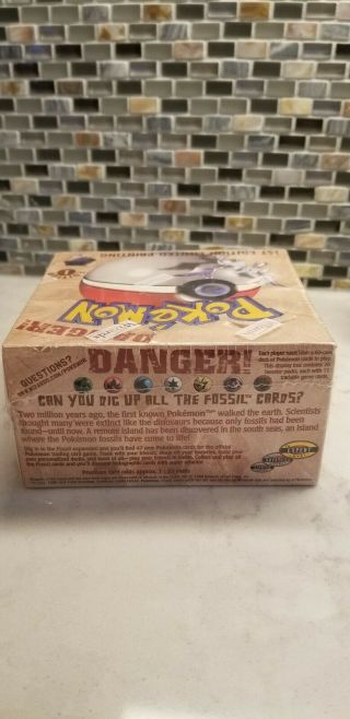 Pokemon Fossil 1st Edition Booster Box 36 Pack Factory,  WOTWC 3