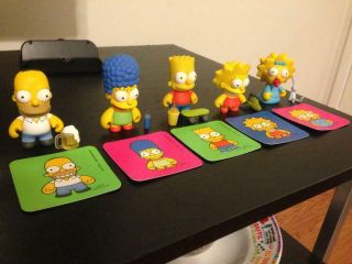 Kidrobot X Simpsons Series 1 Family - Homer,  Marge,  Bart,  Lisa & Maggie - Rare