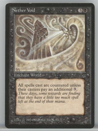 Magic: The Gathering Mtg Legends English Nether Void X1 Lp/nm
