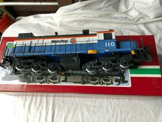 Lgb G Scale White Pass Diesel Road 110 With Snow Plow