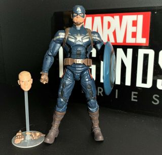 Marvel Legends Captain America Figure Mandroid Baf Winter Soldier Loose Complete