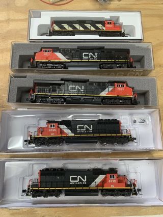 5 Canadian National N Guage Locomotives