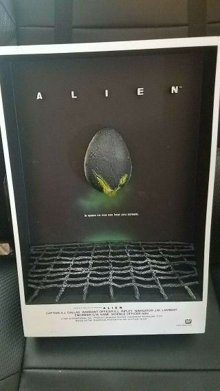 Mcfarlane Toys Alien 3d Movie Poster Masterworks Pop Culture Rare