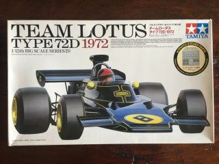 1/12 Scale Tamiya Team Lotus Type 72d Kit 12046 W/ Photo - Etched Parts