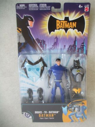 Moc 2005 Mattel Dc Comics The Batman Bruce To Batman 5 " Action Figure W/ Shield