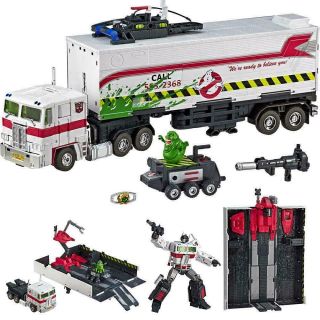 2019 Sdcc Hasbro Transformers Ghostbusters Mp10g Optimus Prime Ecto - 35