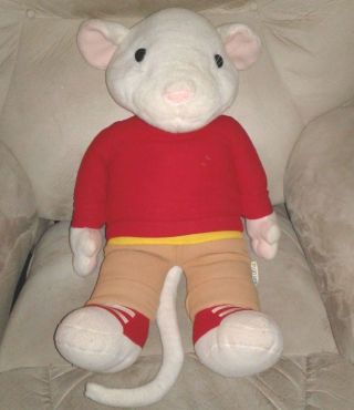 Vintage Stuart Little Movie Stuffed Animal Mouse Jumbo Large Plush 26” Vtg Toy