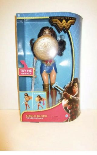 2017 Wonder Woman Movie Doll With Shield Blocking Action