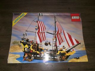LEGO 6285 Pirates Black Seas Barracuda Complete W/ Un - cut Sails Box Instruct 2