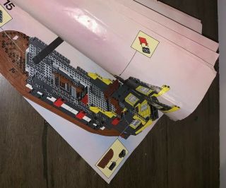 LEGO 6285 Pirates Black Seas Barracuda Complete W/ Un - cut Sails Box Instruct 3