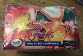 1999 Pokemon Base Set Booster Box Green Wing Charizard One Country Code 2