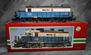 Lgb 2055 G Scale White Pass Diesel Road 110 With Snow Plow