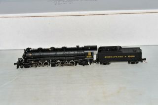 N Scale Bachmann Spectrum Usra 2 - 6 - 6 - 2 C&o 1522 Steam Locomotive & Tender
