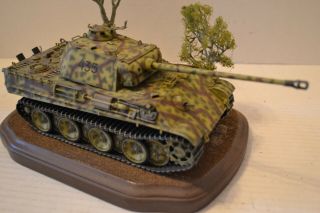 Pro Built German Panther Tank Diorama 1/35 Scale