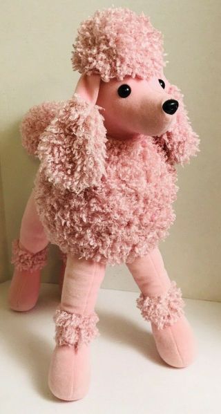 Large Pink Poodle Plush Dog 19 " Sureshot Redemption Soft Plush Stuffed Animal