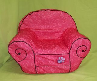 Blues Clues Steve Big Red Thinking Chair Foam W/ Removable Cover Toddler Vintage