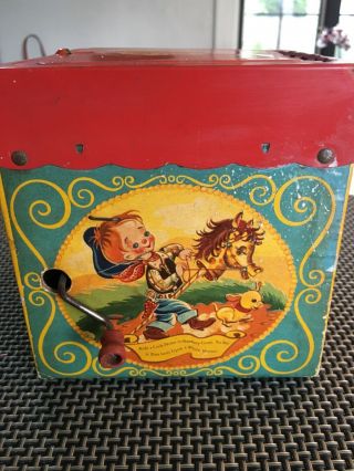 Vintage Mattel Jack - in - the - Box with Jolly Tune the Clown - Fantastic 4