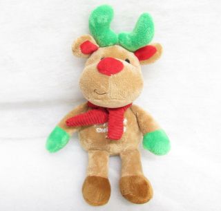 2013 My First Christmas Rudolph Reindeer Stuffed Plush Kids Preferred Euc