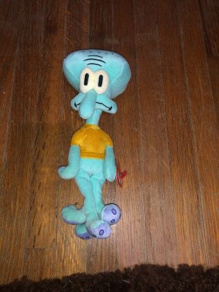 Ty Beanie Baby Squidward Tentacles Spongebob Squarepants With Tag