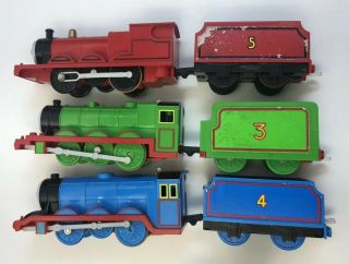 Gordon,  Henry & James Thomas & Friends Motorized Trackmaster Railway Trains TOMY 2