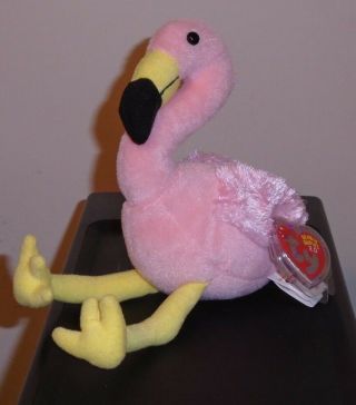 Ty Beanie Baby 2.  0 Splits The Flamingo (8 Inch) Mwmt