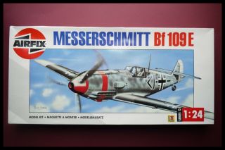 Airfix Bf109e Messerschmitt 1:24 Scale Model Kit 12002
