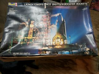 Revell 1/144 Launch Tower Space Shuttle & Booster Rockets Model
