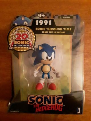 Sonic The Hedgehog Jazwares 20th 5 " Figure 1991 Sega Genesis