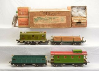 Lionel Prewar Standard Gauge Freight Set 353e W/8e 511 512 517 Boxed