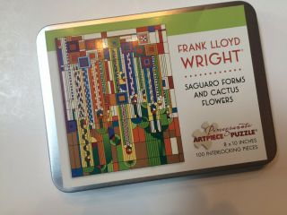 Frank Lloyd Wright Artpiece Puzzle.  Saguaro Forms And Cactus Flowers