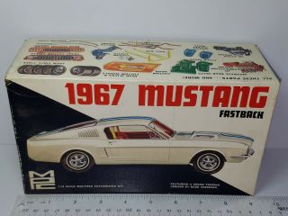 1/25 Mpc 1967 Ford Mustang Fastback Unsealed Model Kit