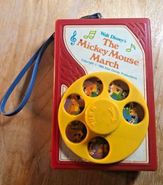 1955 Walt Disney Productions The Mickey Mouse March Dial - A - Song Collectable Toy