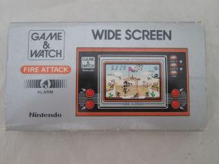 Nintendo Game And Watch Fire Attack Id - 29 Boxed Complete W/ Box Cib
