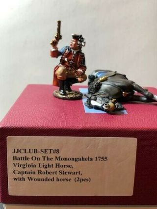John Jenkins Jjclub - Set 8,  Capt.  Robert Stewart With Wounded Horse,  Exc,