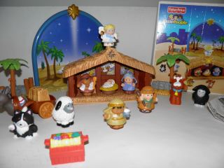 Fisher - Price Little People Nativity Set 2008 Complete N6010 Euc