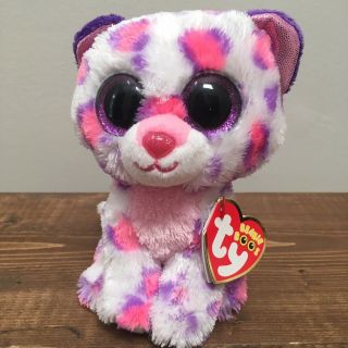 Ty Beanie Boos Serena Rainbow Snow Leopard Justice Exclusive 6 "