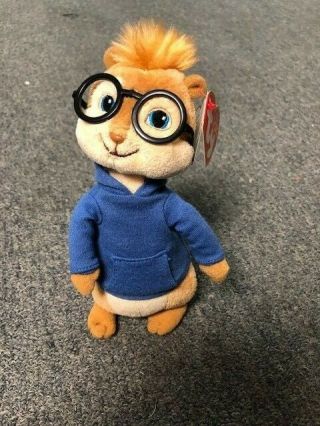 Ct Ty Beanie Baby Simon (7 Inch) (chipmunk From Alvin And The Chipmunks) Mwct