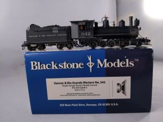 Hon3 Blackstone D&rgw C - 19 2 - 8 - 0 342 W/ Sound,  Heavily Weathered & Detailed Dcc