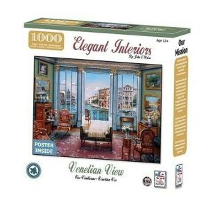 The Jigsaw Puzzle Factory Elegant Interiors – Venetian View (1000 Piece) 2