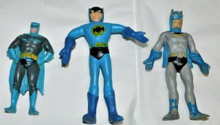 3 Vintage Dc Comics Batman Bend 